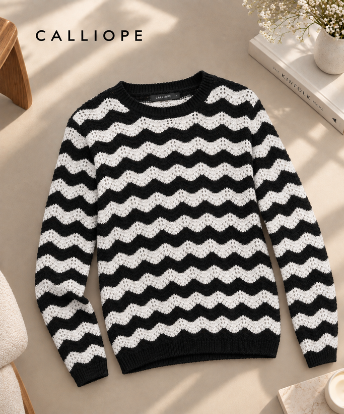 بافت راه راه طرح دار برند Calliope
